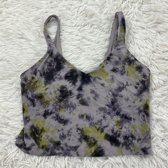 Lululemon Align Tank Top Radial Tie Dye Mauve Grey Multi - Picture 1 of 4